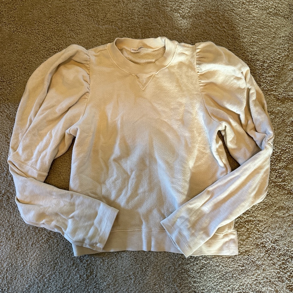 Ulla Johnson Cream Puff Sleeve Sweater